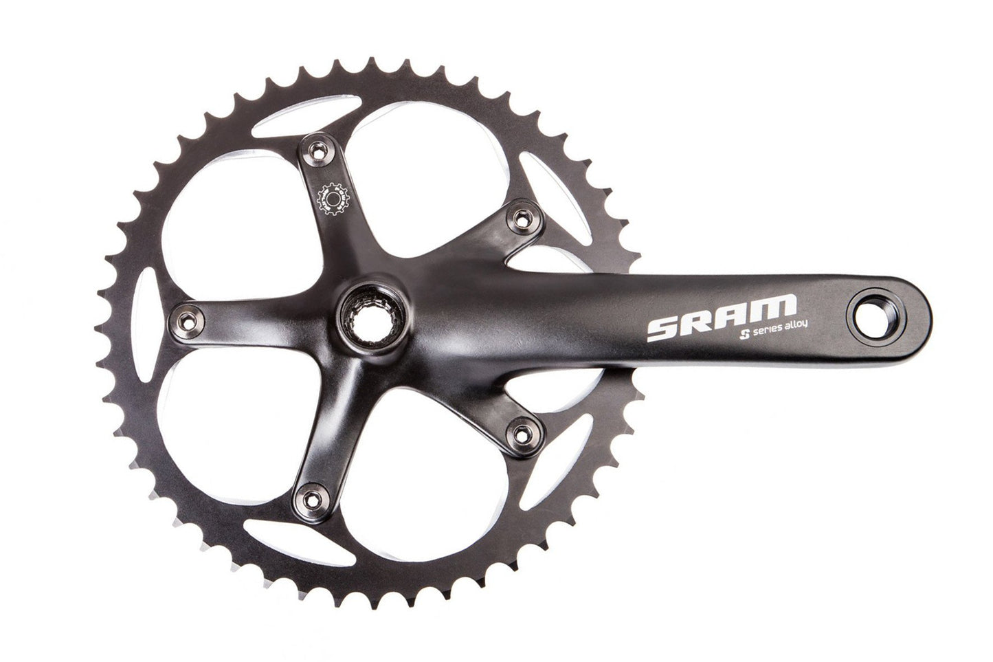 SRAM S100 165mm 48T Black Courier Crankset Power Spline